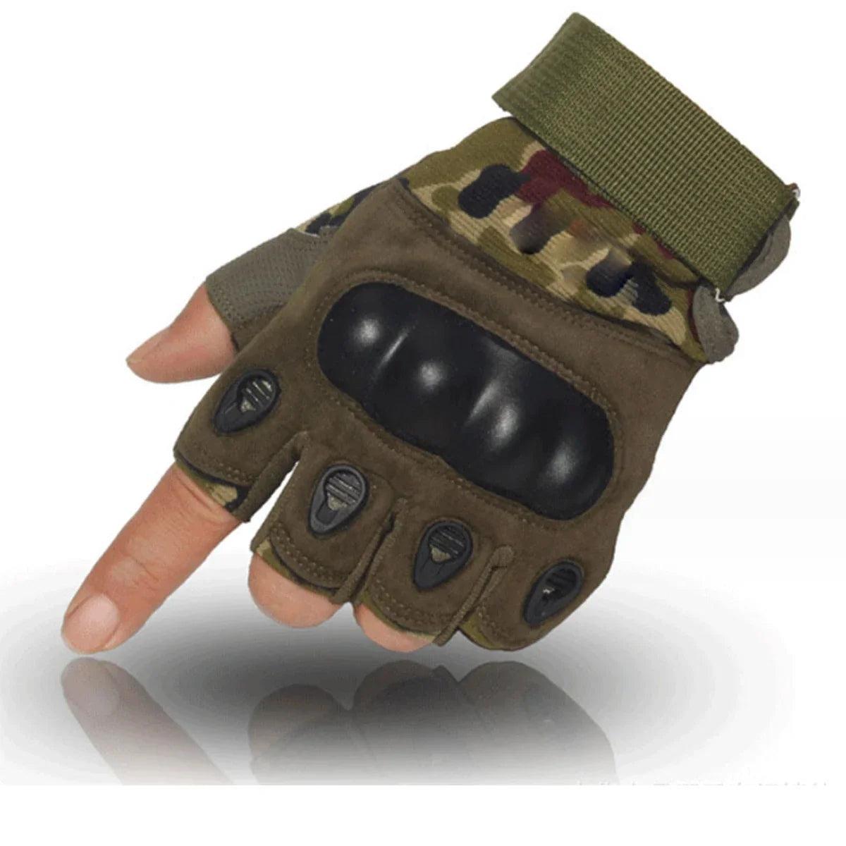 1 pair Half-finger gloves Outdoor military gloves Sports shooting Hunting air gun Motorcycle bicycle gloves