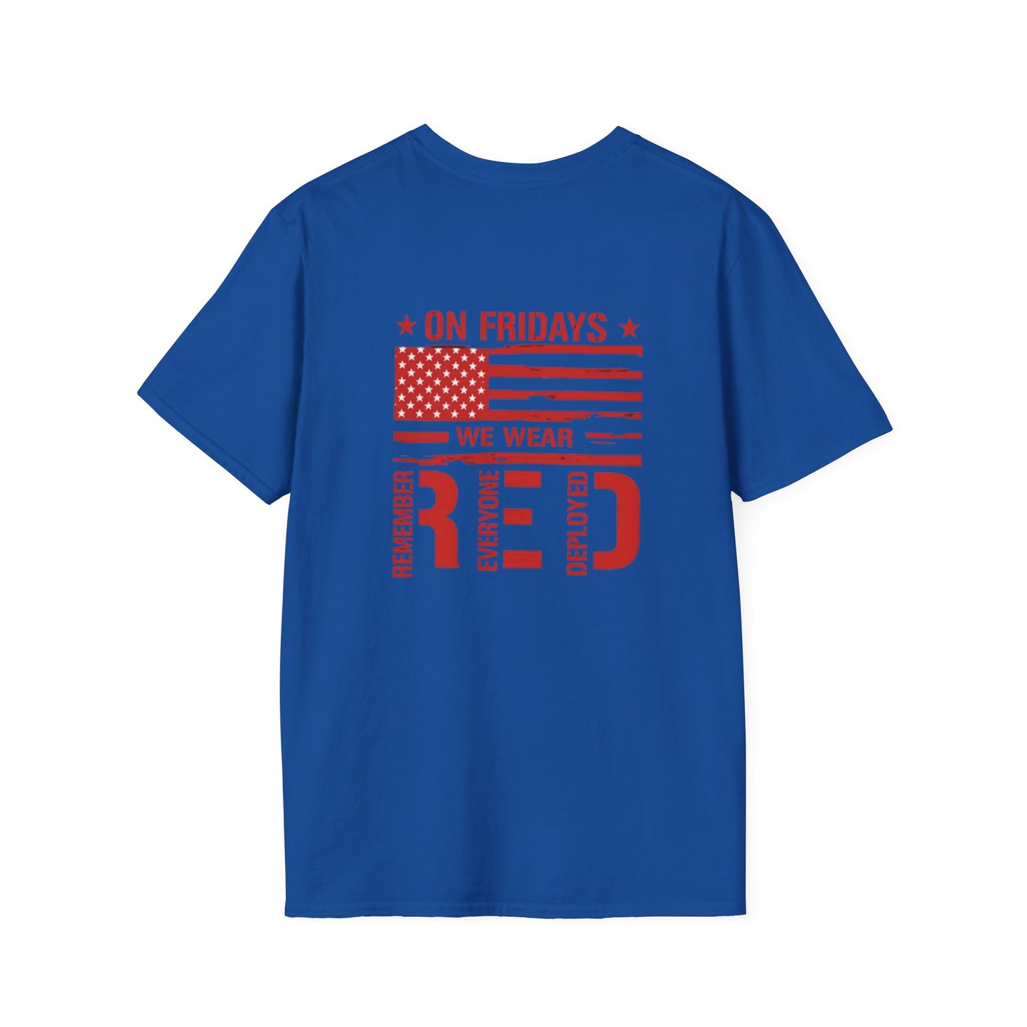 Red Friday T-Shirt, Casual Tee, Military Tribute Shirt, Patriotic Apparel, Gift for Veterans, Army Family Support