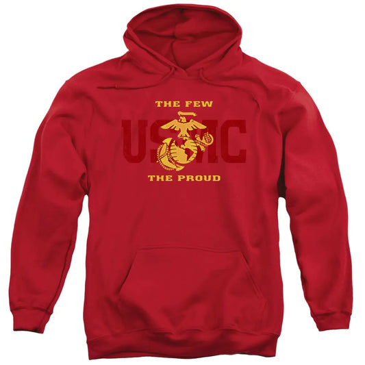 US Marine Corps Split Tag Unisex Adult Pull-Over Hoodie