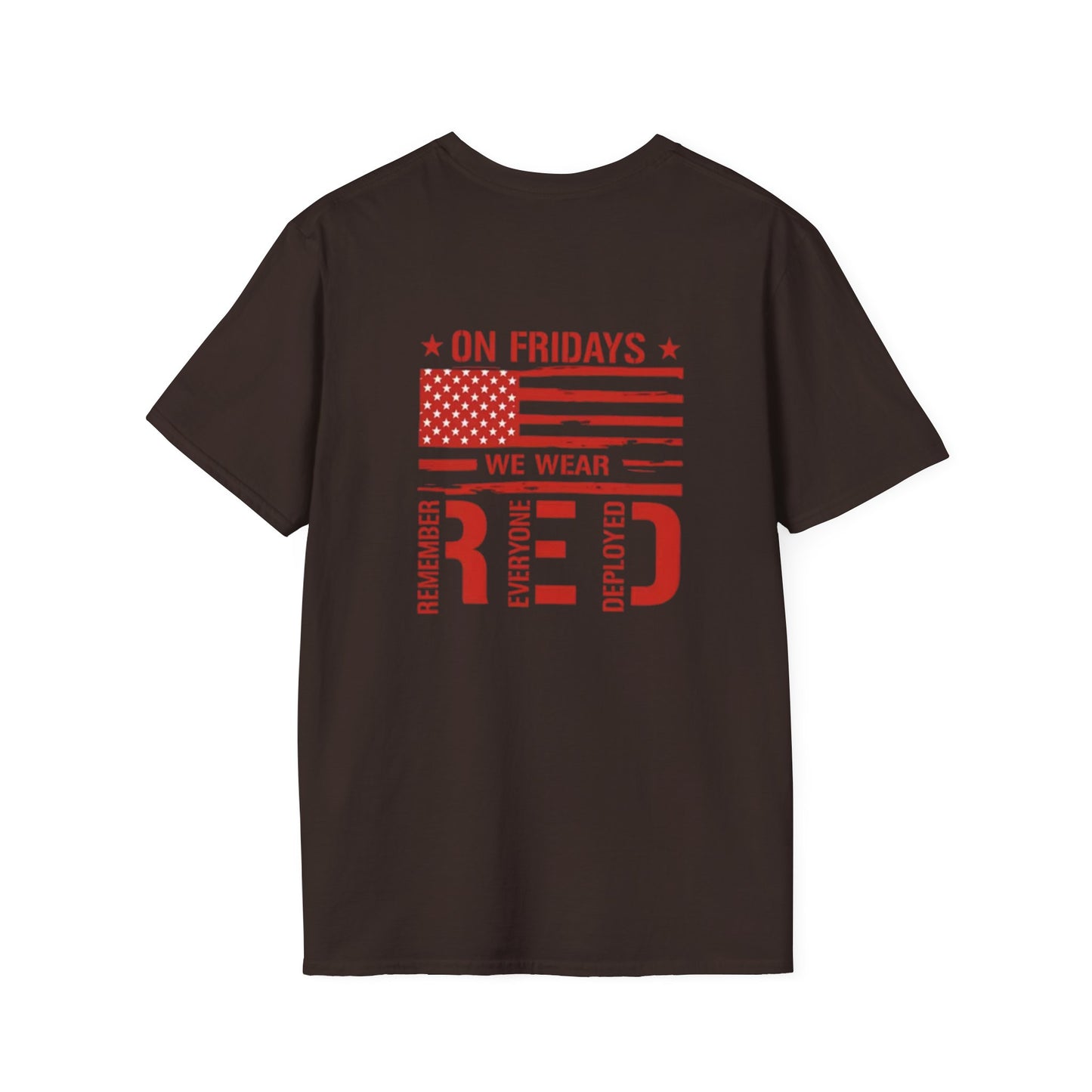 Red Friday T-Shirt, Casual Tee, Military Tribute Shirt, Patriotic Apparel, Gift for Veterans, Army Family Support