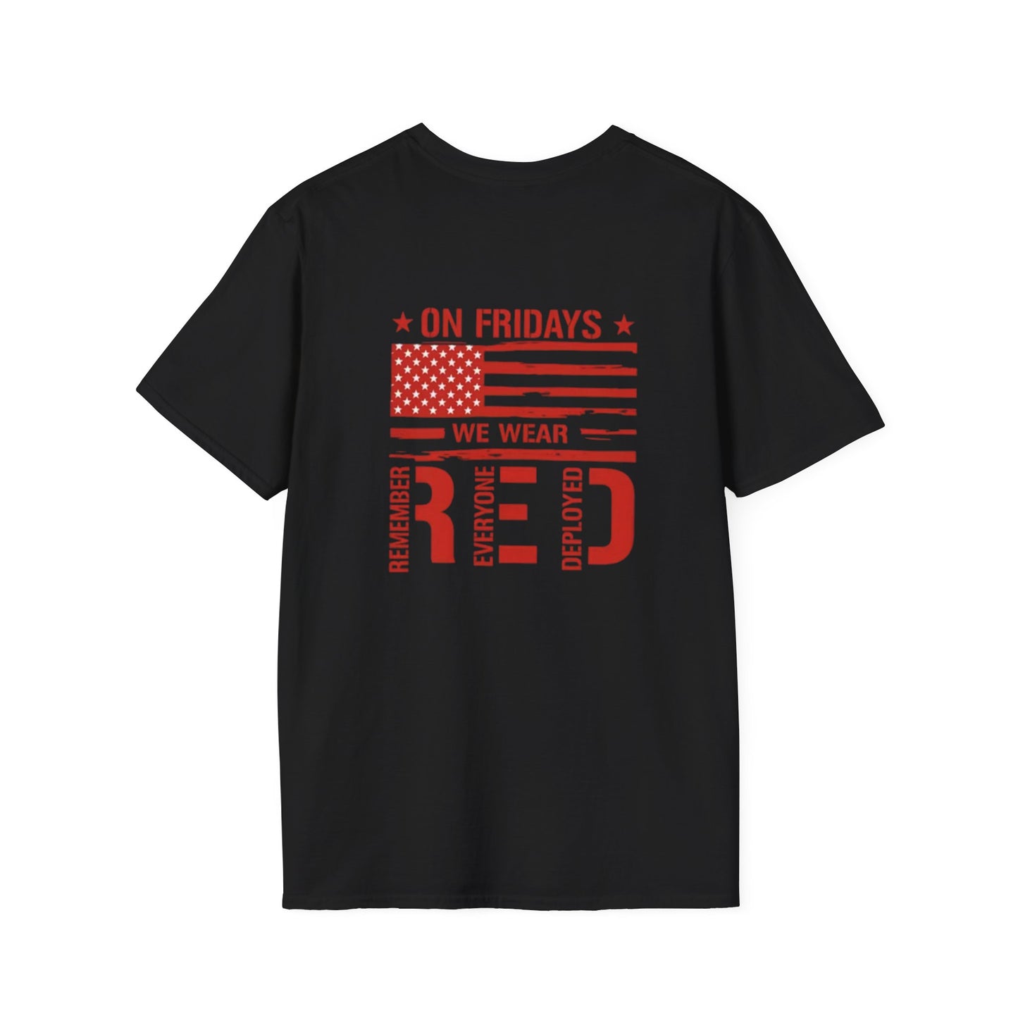 Red Friday T-Shirt, Casual Tee, Military Tribute Shirt, Patriotic Apparel, Gift for Veterans, Army Family Support