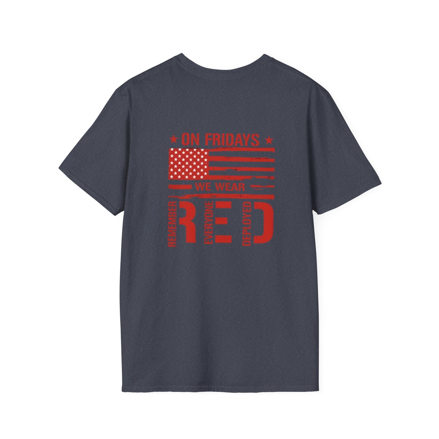 Red Friday T-Shirt, Casual Tee, Military Tribute Shirt, Patriotic Apparel, Gift for Veterans, Army Family Support