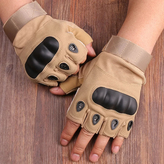 1 pair Half-finger gloves Outdoor military gloves Sports shooting Hunting air gun Motorcycle bicycle gloves