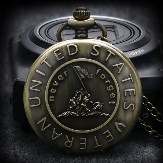 Vintage US Marine Corps Pocket Watch/Necklace