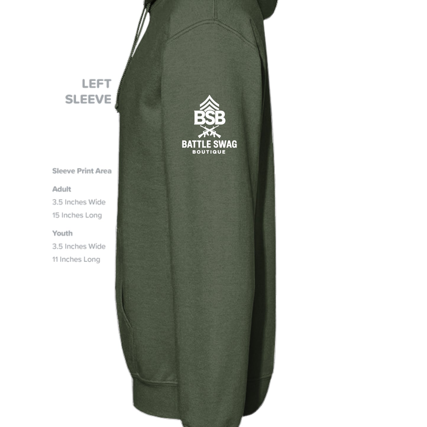 MILITARY GREEN - SLEEVE_LEFT